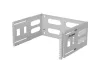 Lanberg FB01-5404-10S 19" 4U SZÉL:497mm MÉLY:400/240mm Max:12kg szürke fali konzol