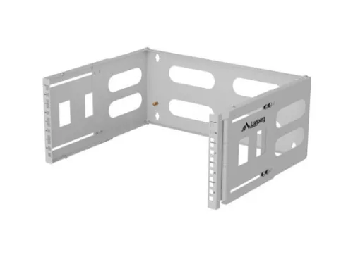 Lanberg FB01-5404-10S 19" 4U SZÉL:497mm MÉLY:400/240mm Max:12kg szürke fali konzol