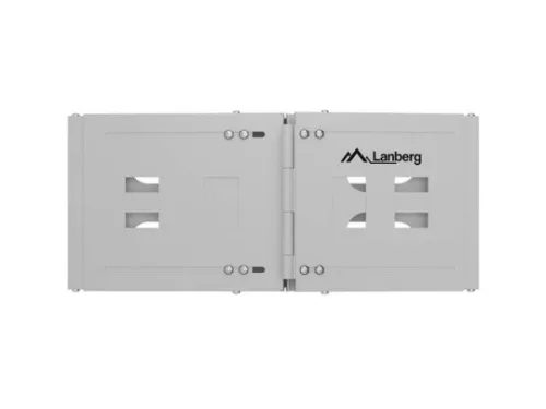 Lanberg FB01-5404-10S 19" 4U SZÉL:497mm MÉLY:400/240mm Max:12kg szürke fali konzol