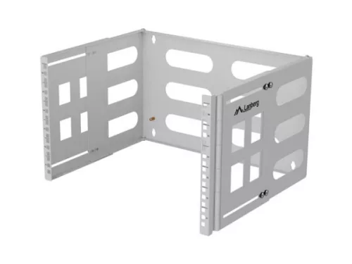 Lanberg FB01-5406-10S 19" 6U SZÉL:497mm MÉLY:400/240mm Max:12kg szürke fali konzol