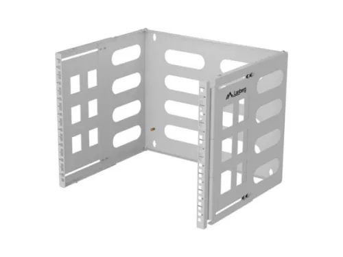 Lanberg FB01-5408-10S 19" 8U SZÉL:497mm MÉLY:400/240mm Max:12kg szürke fali konzol