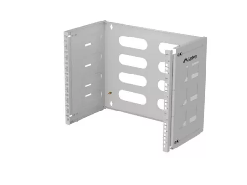 Lanberg FB01-5408-10S 19" 8U SZÉL:497mm MÉLY:400/240mm Max:12kg szürke fali konzol