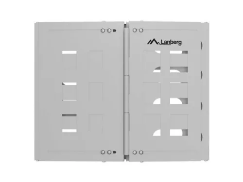 Lanberg FB01-5408-10S 19" 8U SZÉL:497mm MÉLY:400/240mm Max:12kg szürke fali konzol