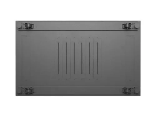 Lanberg FF01-6022-12B 19" 22U SZÉL:600mm MÉLY:1000mm MAG:1200mm lapraszerelt üvegajtós fekete szerver szekrény