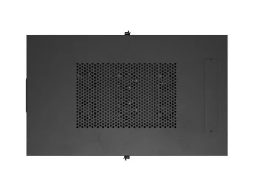 Lanberg FF01-6032-12BL 19" 32U SZÉL:600mm MÉLY:1000mm MAG:1676mm lapraszerelt LCD üvegajtós fekete szerver szekrény