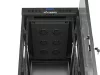 Lanberg FF01-6032-12BL 19" 32U SZÉL:600mm MÉLY:1000mm MAG:1676mm lapraszerelt LCD üvegajtós fekete szerver szekrény
