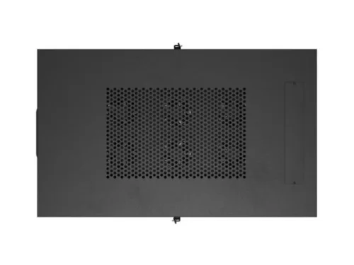 Lanberg FF01-6032-23BL 19" 32U SZÉL:600mm MÉLY:1000mm MAG:1676mm lapraszerelt LCD hálós fémajtós fekete szerver szekrény