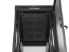 Lanberg FF01-6032-23BL 19" 32U SZÉL:600mm MÉLY:1000mm MAG:1676mm lapraszerelt LCD hálós fémajtós fekete szerver szekrény