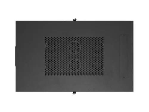 Lanberg FF01-6042-12BL 19" 42U SZÉL:600mm MÉLY:1000mm MAG:2127mm lapraszerelt LCD üvegajtós fekete szerver szekrény