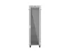 Lanberg FF01-6042-12S 19" 42U SZÉL:600mm MÉLY:1000mm MAG:2123mm lapraszerelt LCD üvegajtós szürke szerver szekrény