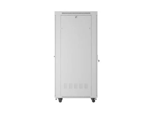 Lanberg FF01-6042-12S 19" 42U SZÉL:600mm MÉLY:1000mm MAG:2123mm lapraszerelt LCD üvegajtós szürke szerver szekrény