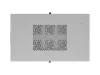 Lanberg FF01-6042-12S 19" 42U SZÉL:600mm MÉLY:1000mm MAG:2123mm lapraszerelt LCD üvegajtós szürke szerver szekrény