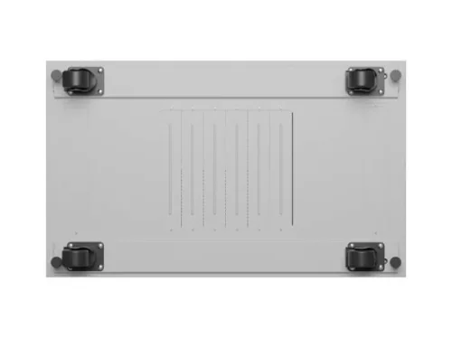 Lanberg FF01-6042-12S 19" 42U SZÉL:600mm MÉLY:1000mm MAG:2123mm lapraszerelt LCD üvegajtós szürke szerver szekrény