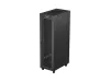 Lanberg FF01-6042-23BL 19" 42U SZÉL:600mm MÉLY:1000mm MAG:2127mm lapraszerelt LCD hálós fémajtós fekete szerver szekrény