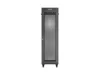 Lanberg FF01-6042-23BL 19" 42U SZÉL:600mm MÉLY:1000mm MAG:2127mm lapraszerelt LCD hálós fémajtós fekete szerver szekrény