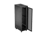 Lanberg FF01-6042-23BL 19" 42U SZÉL:600mm MÉLY:1000mm MAG:2127mm lapraszerelt LCD hálós fémajtós fekete szerver szekrény