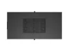 Lanberg FF01-6242-12BL 19" 42U SZÉL:600mm MÉLY:1200mm MAG:2018 mm lapraszerelt LCD üvegajtós fekete szerver szekrény