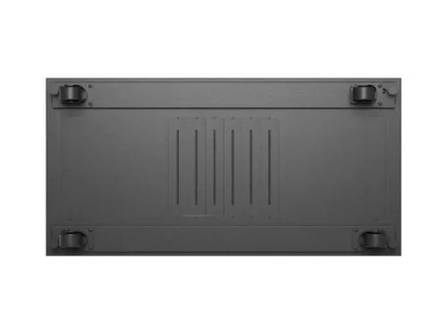 Lanberg FF01-6242-12BL 19" 42U SZÉL:600mm MÉLY:1200mm MAG:2018 mm lapraszerelt LCD üvegajtós fekete szerver szekrény
