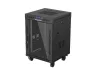 Lanberg FF01-6615-12BL 19" 15U SZÉL:600mm MÉLY:600mm MAG:928mm lapraszerelt LCD üvegajtós fekete álló rack szekrény