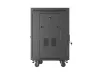 Lanberg FF01-6615-12BL 19" 15U SZÉL:600mm MÉLY:600mm MAG:928mm lapraszerelt LCD üvegajtós fekete álló rack szekrény