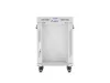 Lanberg FF01-6615-12SL 19" 15U SZÉL:600mm MÉLY:600mm MAG:922mm lapraszerelt LCD üvegajtós szürke álló rack szekrény