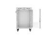 Lanberg FF01-6615-12SL 19" 15U SZÉL:600mm MÉLY:600mm MAG:922mm lapraszerelt LCD üvegajtós szürke álló rack szekrény