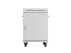 Lanberg FF01-6615-12SL 19" 15U SZÉL:600mm MÉLY:600mm MAG:922mm lapraszerelt LCD üvegajtós szürke álló rack szekrény