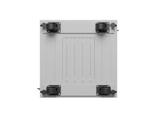 Lanberg FF01-6615-12SL 19" 15U SZÉL:600mm MÉLY:600mm MAG:922mm lapraszerelt LCD üvegajtós szürke álló rack szekrény