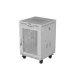 Lanberg FF01-6615-23SL 19" 15U SZÉL:600mm MÉLY:600mm MAG:820mm lapraszerelt LCD hálós fémajtós szürke álló rack szekrény