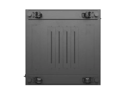 Lanberg FF01-6618-23B 19" 18U SZÉL:600mm MÉLY:600mm MAG:900mm lapraszerelt hálós fémajtós fekete álló rack szekrény