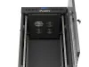 Lanberg FF01-6622-12BL 19" 22U SZÉL:600mm MÉLY:600mm MAG:1234mm lapraszerelt LCD üvegajtós fekete álló rack szekrény