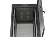 Lanberg FF01-6622-23BL 19" 22U SZÉL:600mm MÉLY:600mm MAG:1239mm lapraszerelt LCD hálós fémajtós fekete álló rack szekrény