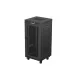 Lanberg FF01-6624-23BL 19" 24U SZÉL:600mm MÉLY:800mm MAG:1320mm lapraszerelt LCD hálós fémajtós fekete álló rack szekrény