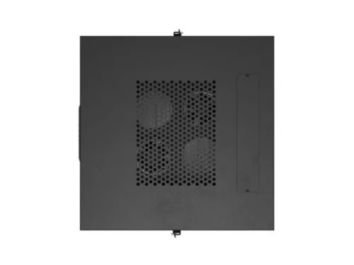 Lanberg FF01-6624-23BL 19" 24U SZÉL:600mm MÉLY:800mm MAG:1320mm lapraszerelt LCD hálós fémajtós fekete álló rack szekrény