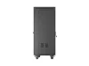 Lanberg FF01-6627-23BL 19" 27U SZÉL:600mm MÉLY:600mm MAG:1461mm lapraszerelt LCD hálós fémajtós fekete álló rack szekrény