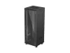 Lanberg FF01-6632-12B 19" 32U SZÉL:600mm MÉLY:600mm MAG:1603mm lapraszerelt üvegajtós fekete álló rack szekrény