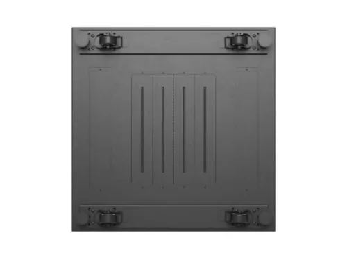 Lanberg FF01-6632-12B 19" 32U SZÉL:600mm MÉLY:600mm MAG:1603mm lapraszerelt üvegajtós fekete álló rack szekrény