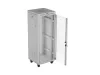 Lanberg FF01-6632-12SL 19" 32U SZÉL:600mm MÉLY:600mm MAG:1677mm lapraszerelt LCD üvegajtós szürke álló rack szekrény