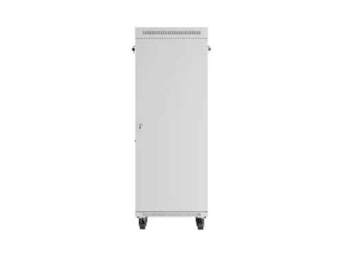 Lanberg FF01-6632-12SL 19" 32U SZÉL:600mm MÉLY:600mm MAG:1677mm lapraszerelt LCD üvegajtós szürke álló rack szekrény