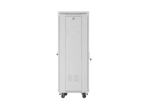 Lanberg FF01-6632-12SL 19" 32U SZÉL:600mm MÉLY:600mm MAG:1677mm lapraszerelt LCD üvegajtós szürke álló rack szekrény