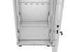 Lanberg FF01-6632-12SL 19" 32U SZÉL:600mm MÉLY:600mm MAG:1677mm lapraszerelt LCD üvegajtós szürke álló rack szekrény
