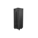 Lanberg FF01-6637-23BL 19" 37U SZÉL:600mm MÉLY:600mm MAG:1898mm lapraszerelt LCD hálós fémajtós fekete álló rack szekrény