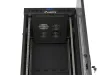Lanberg FF01-6642-12BL 19" 42U SZÉL:600mm MÉLY:600mm MAG:2097mm lapraszerelt LCD üvegajtós fekete álló rack szekrény