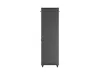 Lanberg FF01-6642-12B 19" 42U SZÉL:600mm MÉLY:600mm MAG:2047mm lapraszerelt üvegajtós fekete álló rack szekrény