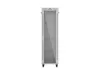 Lanberg FF01-6642-12SL 19" 42U SZÉL:600mm MÉLY:600mm MAG:2121mm lapraszerelt LCD üvegajtós szürke álló rack szekrény