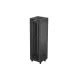 Lanberg FF01-6642-23BL 19" 42U SZÉL:600mm MÉLY:600mm MAG:2127mm lapraszerelt LCD hálós fémajtós fekete álló rack szekrény
