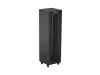 Lanberg FF01-6642-23BL 19" 42U SZÉL:600mm MÉLY:600mm MAG:2127mm lapraszerelt LCD hálós fémajtós fekete álló rack szekrény