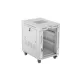 Lanberg FF01-6815-12SL 19" 15U SZÉL:600mm MÉLY:800mm MAG:922mm lapraszerelt LCD üvegajtós szürke álló rack szekrény