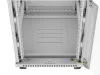 Lanberg FF01-6815-12SL 19" 15U SZÉL:600mm MÉLY:800mm MAG:922mm lapraszerelt LCD üvegajtós szürke álló rack szekrény