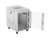 Lanberg FF01-6815-12SL 19" 15U SZÉL:600mm MÉLY:800mm MAG:922mm lapraszerelt LCD üvegajtós szürke álló rack szekrény